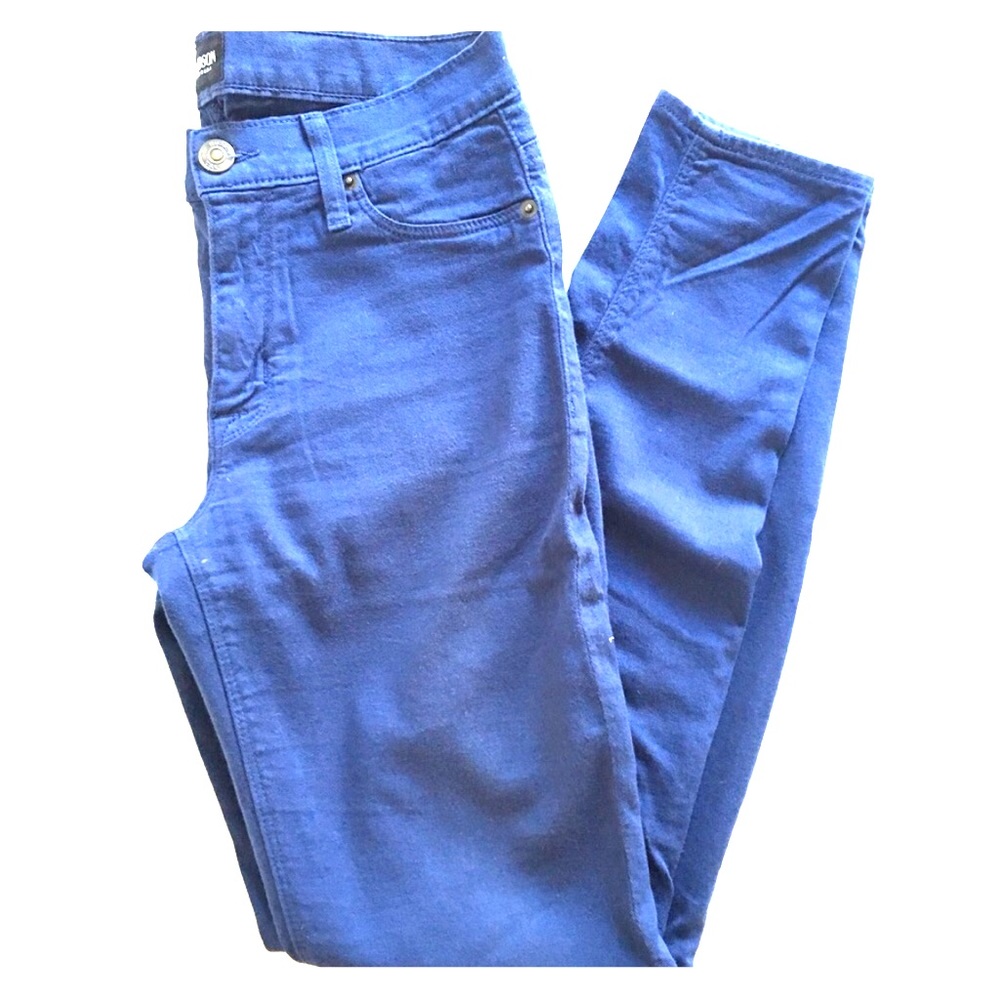 Hudson midrise skinny jeans, blue jeans